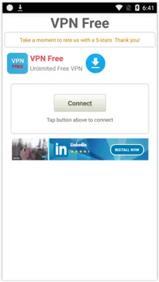 VPN Free android App screenshot 0